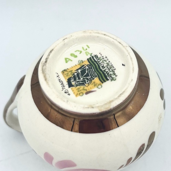 Vintage Individual Grays Pottery Creamer Copper Luster Small - Picture 4 of 4